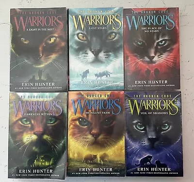 Warrior Cats The Broken Code By Erin Hunter 6 Book Bundle Paperback • £34.95