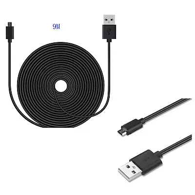 9m Microusb Charge Cable For Wyze Cam V3/Pan/Pan V2YI Dome Home Camera/Nest Cam • $10.36