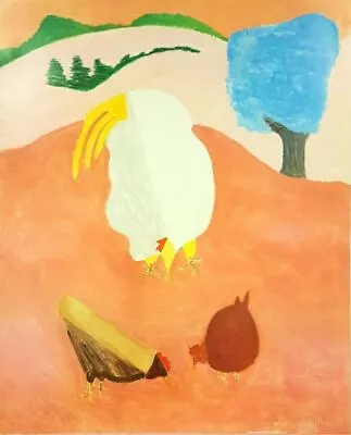 White Rooster By Milton Avery (Museum Quality 68.5cm X 96.5cm) • $37.34