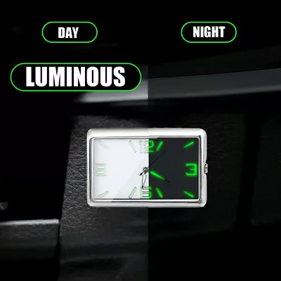 Luminous Mini Quartz Analog Watch Stick-On Clock For Car Dash Motorcycle Boat • $5.98