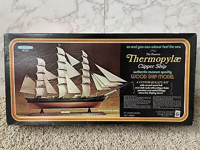 VTG Scientific Models Thermopylae Clipper Ship Wood Model Open Box Complete • $129.99