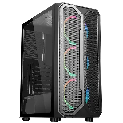 £39.95 • Buy PC GAMING ATX COMPUTER CASE MID TOWER ARGB TEMPERED GLASS - IONZ GE336F