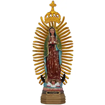 Virgen De Guadalupe 8  Con Rayos De Sol (Plastico Duro) Our Lady Of Guadalupe • $21.99