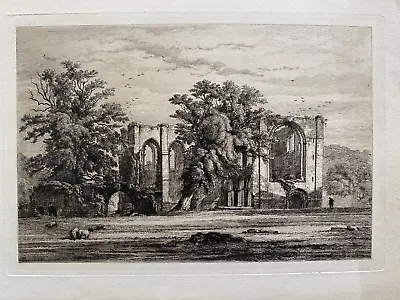 1881 Antique Print; Furness Abbey Dalton-in-Furness Cumbria By R. Kent Thomas • £24.99