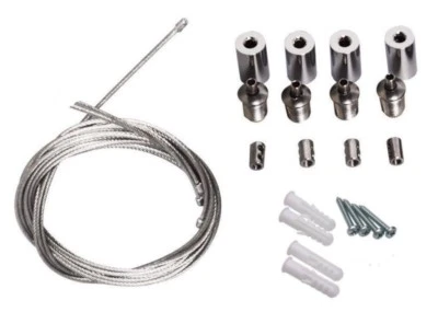£6.99 • Buy LED Panel Hanging Wire Cable Suspended Kit Ceiling Light 600 X 600