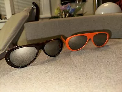 Vintage I Ski Sunglasses Faux Tortoise W/side Shields Plus Extra Painted Orange • $49.99