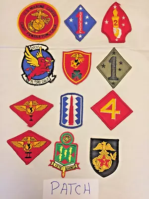 USMC Marines Marine Corps Vintage 12 Vintage Patches Military War Collection • $34.99