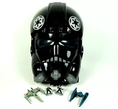 Vintage 1997 Micro Machines Star Wars Tie Fighter Pilot Transforming Play Set • $29.94