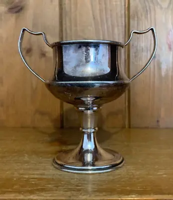 NOT ENGRAVED Vintage Silver Plate Trophy Trophies Loving Cup Trophy • $35.36