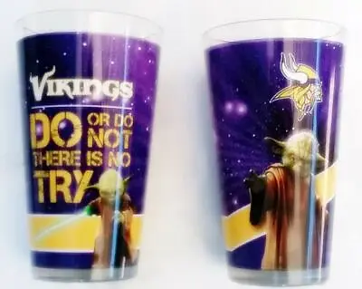 Minnesota Vikings Star Wars Beer Glass New Rare • $24.99