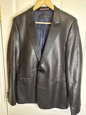 Men’s ASOS Sequin Tux Jacket Size 40 Reg • £40