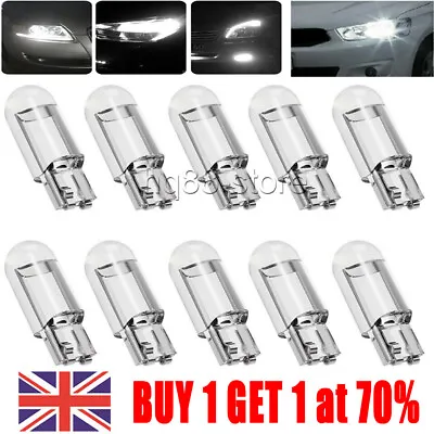 £2.58 • Buy 10 X T10 501 Led Car Side Light Bulbs Error Free Canbus COB Xenon W5W Sidelight