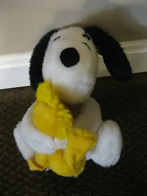 Vintage 1960s 1970s Snoopy Hugging Woodstock Plush Toy KNICKERBOCKER 8  Peanuts • $19.99