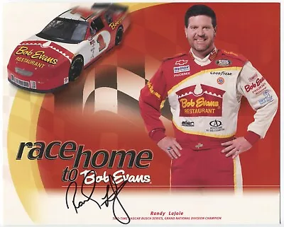 Bob Evans Signed 8x10 Inch Photo NASCAR Racing Race Car Driver • $20