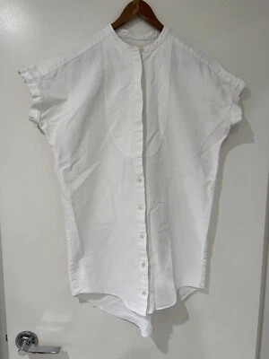 $26 • Buy Scanlan Theodore White Sleeveless Top Size S-M