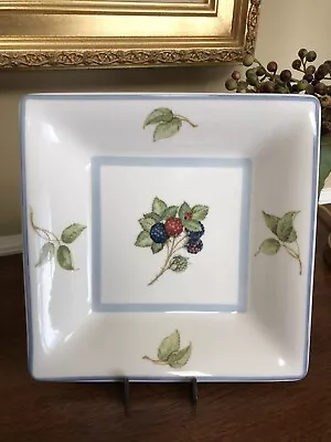 NEW Villeroy Boch 1748 Cottage Country 9.0” Square Serving Vegt-Pasta Dish/ Mint • $32.95