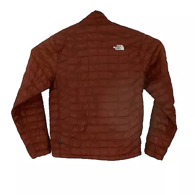Mens Small (Fits Medium) The North Face Brick Red Thermoball Nano Puffer Jacket • $29.99
