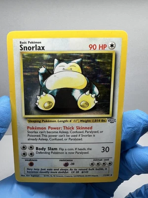 $10.50 • Buy Snorlax 11/64 Holo Rare Jungle LP-MP Pokemon TCG