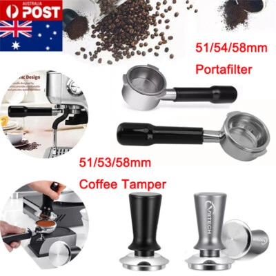 $51.99 • Buy For Delonghi Bottomless Portafilter Group Calibrated Pressure Tamper Espresso