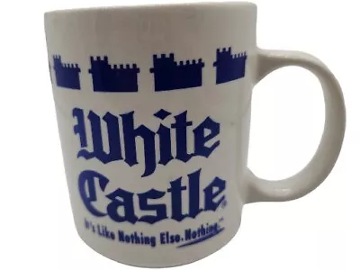 Vintage White Castle Coffee Mug Cup The Taste For All Times Blue & White 1992 • $7.99