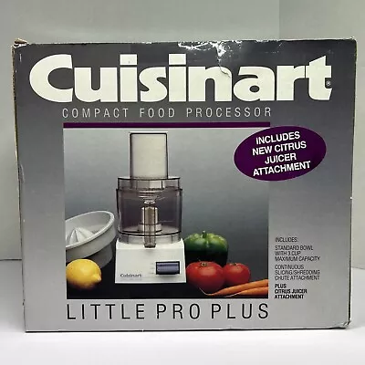 Cuisinart Little Pro Plus Food Processor/Juicer Box Accessories Manual — NEW — • $110