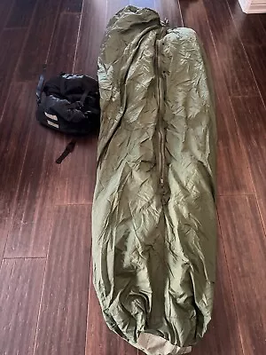 Military Tennier Patrol Sleeping Bag Forrest Green Modular W/ Black Stuff Sack • $59.99