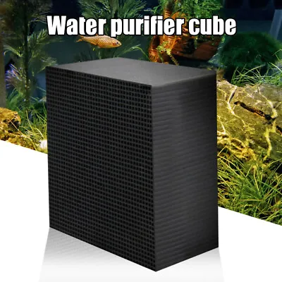 $13.69 • Buy Eco-Aquarium Water Purifier Filter Cube Fish Tank Activated Carbon Cleaning New
