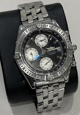 Breitling Chronomat Evolution A13352 Navy Dial Automatic Mens Watch - 40mm • $1799