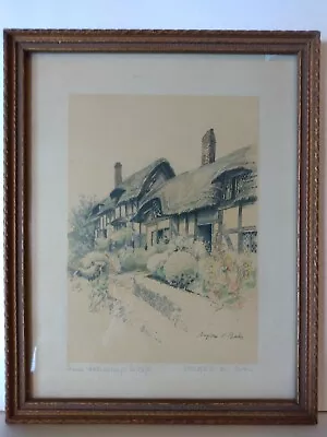 Marjorie C. Bates Print   Anne Hathaway's Cottage  Stratford-On-Avon • $29.95