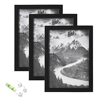 3 Pack Picture Frame 8.2x11.5 In  A4 Photo Frame For Wall/Table Top. • $14.90