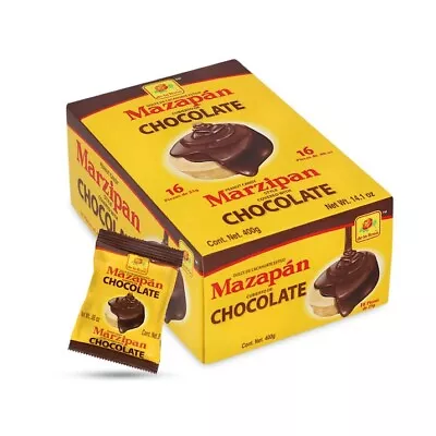 Mazapan De Chocolate De La Rosa 16 Pcs Mexican Candy Chocolate Covered Marzipan • $14.79