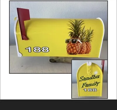 Pineapple Custom Mailbox Christmas Holiday Gift Stocking Filler Best Friends • $124.95