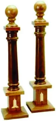 Masonic Regalia Wooden Free Mason Wood Columns Senior Warden And Junior • $90