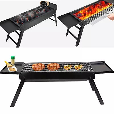 Foldable Tabletop Barbecue Grill For Picnic Outdoor Charcoal BBQ Party Backyard • $27.85