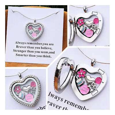 18th Birthday Gift -Personalised  Floating  Memory Locket Necklace  • £6.99