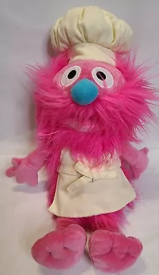 Sesame Street Gonger Plush 14  Pink Chef Stuffed Animal Gund Muppet 2015 • $16