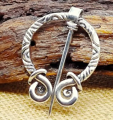 Viking Celtic Vintage Bronze/Silver/Copper/Tin Costume Penannular Brooch Broach • $8.64