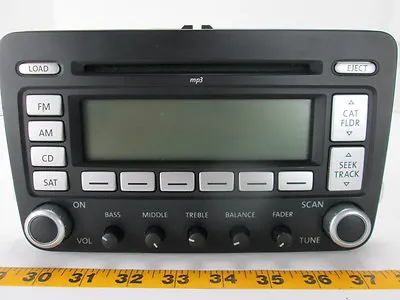 VW Volkswagen In Dash Audio System CQ-EV1467G Radio CD MP3 SAT Black Premium 7 T • $74.99