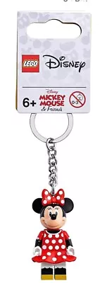 LEGO® DISNEY Minnie Mouse Minifigure KEYCHAIN #853999 NEW NWT Key Ring • $7.99