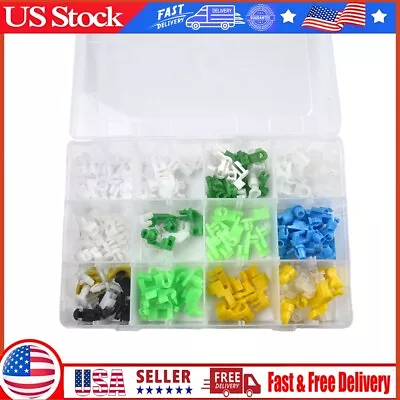 160PCS Mixed Universal Door Lock Rod-Clip Side Fasteners Car Wire Clips With Box • $19.45