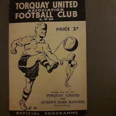 Torquay United V Queens Park Rangers 1946-47 • £17