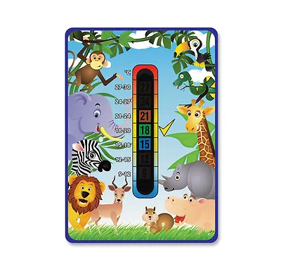 Baby/Child - 'Happy Family' Jungle Nursery Safety Room Thermometer • £2.20