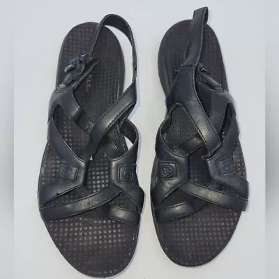 Merrell Agave Black Leather Slingback Sandals Size 8 • $25