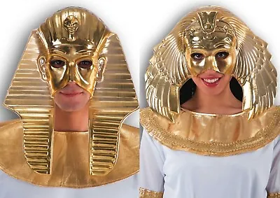 Men & Ladies Egyptian Mask Tutankhamun Sun Goddess Masquerade Ball Fancy Dress • £16.99