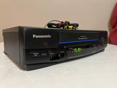 Panasonic PV-V4021 4-Head Omnivision VHS VCR. Tested💥 • $59.99