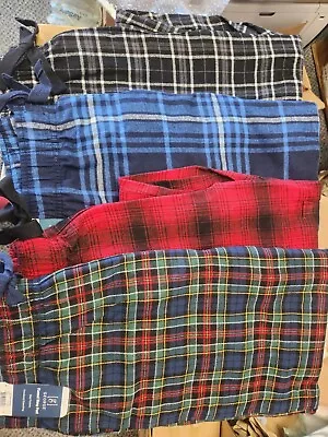 George Mens Flannel Sleep Pants With Side Pockets Different Sizes And Colors • $13.99