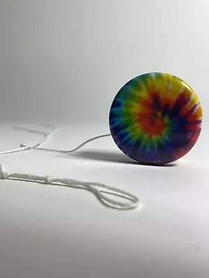 Lot Of 2 Tie Dye Rainbow Yo Yo Yo-Yo Colorful Hypnotizing Design Metal Body Toys • $6.99