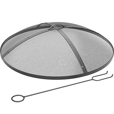 TAUS 36  Round Metal Fire Pit Spark Screen Outdoor Heavy-Duty Fire Pits Cover • $64.39