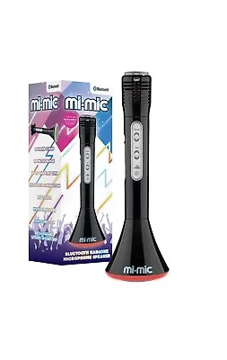 Mi-Mic Kids Karaoke Microphone Wireless Speaker And LED Lights Black NEW IN BOX • £13.90