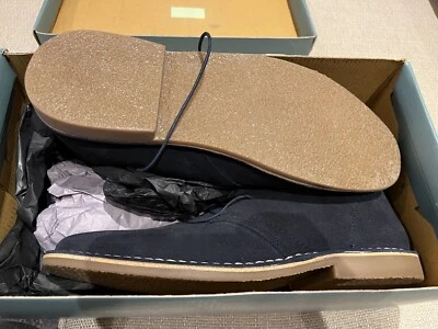 £25 • Buy RED HERRING MENS STEVIE 2 NAVY SUEDE DESERT BOOTS Shoes Size 9 UK NEW